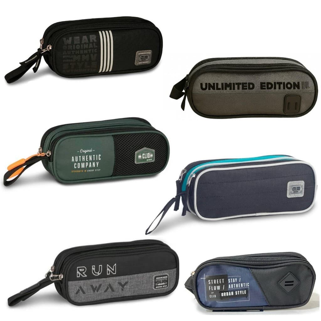 Estojo Escolar Duplo Style Menino Clio