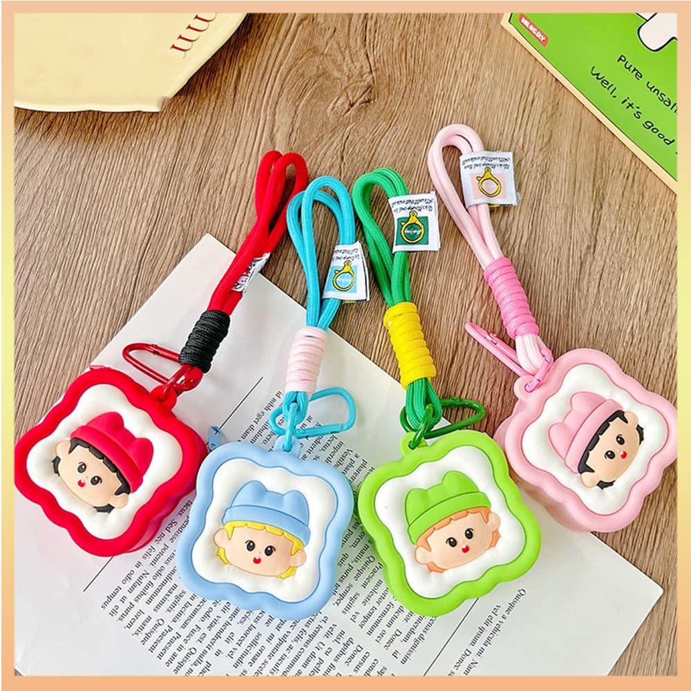 Chaveiro Multifuncional Carteira Trançada Mini Titular Do Cartão Macio Saco De Armazenamento De Fone De Ouvido De Qualid