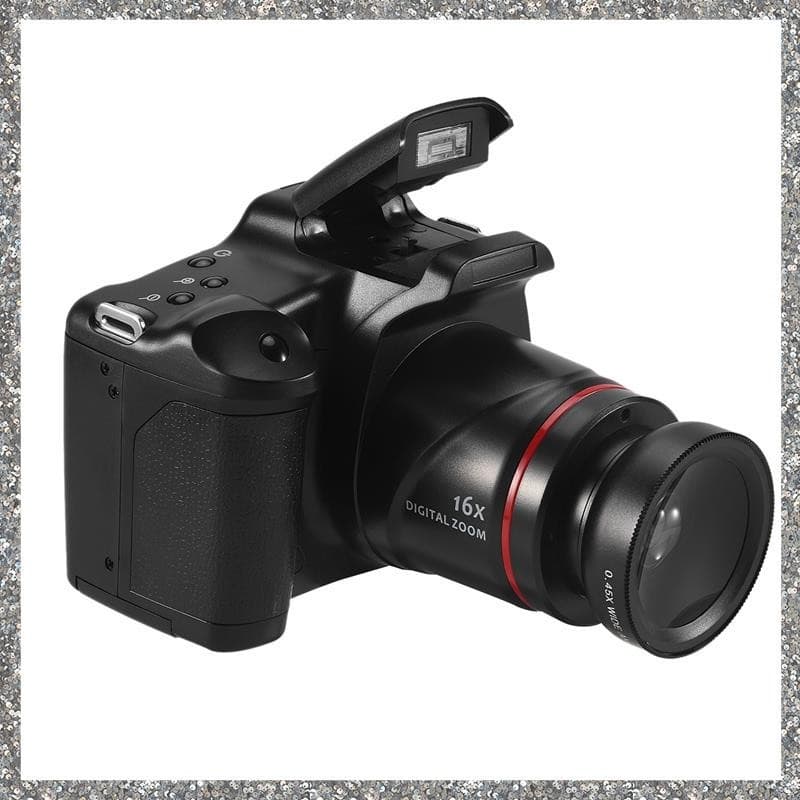 Câmera De Fotografia Profissional SLR Filmadora Digital Portátil 16X Zoom 16MP Saída HD Selfie