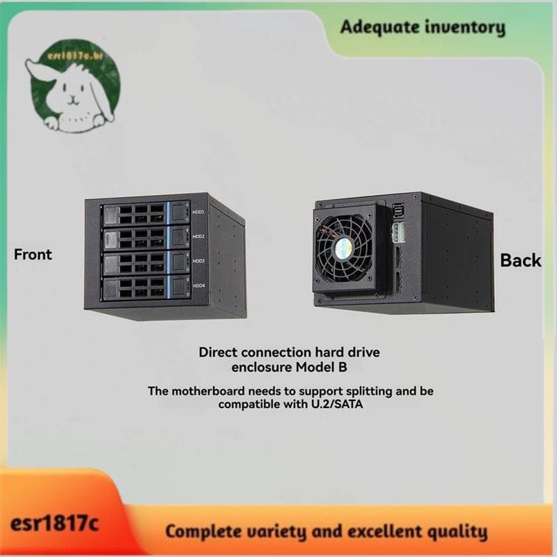 Disco Rígido De Expansão De 4 Baias E 3.5 Polegadas Conexão Direta Gabinete De Armazenamento SSD De Externo Para U . 2 /