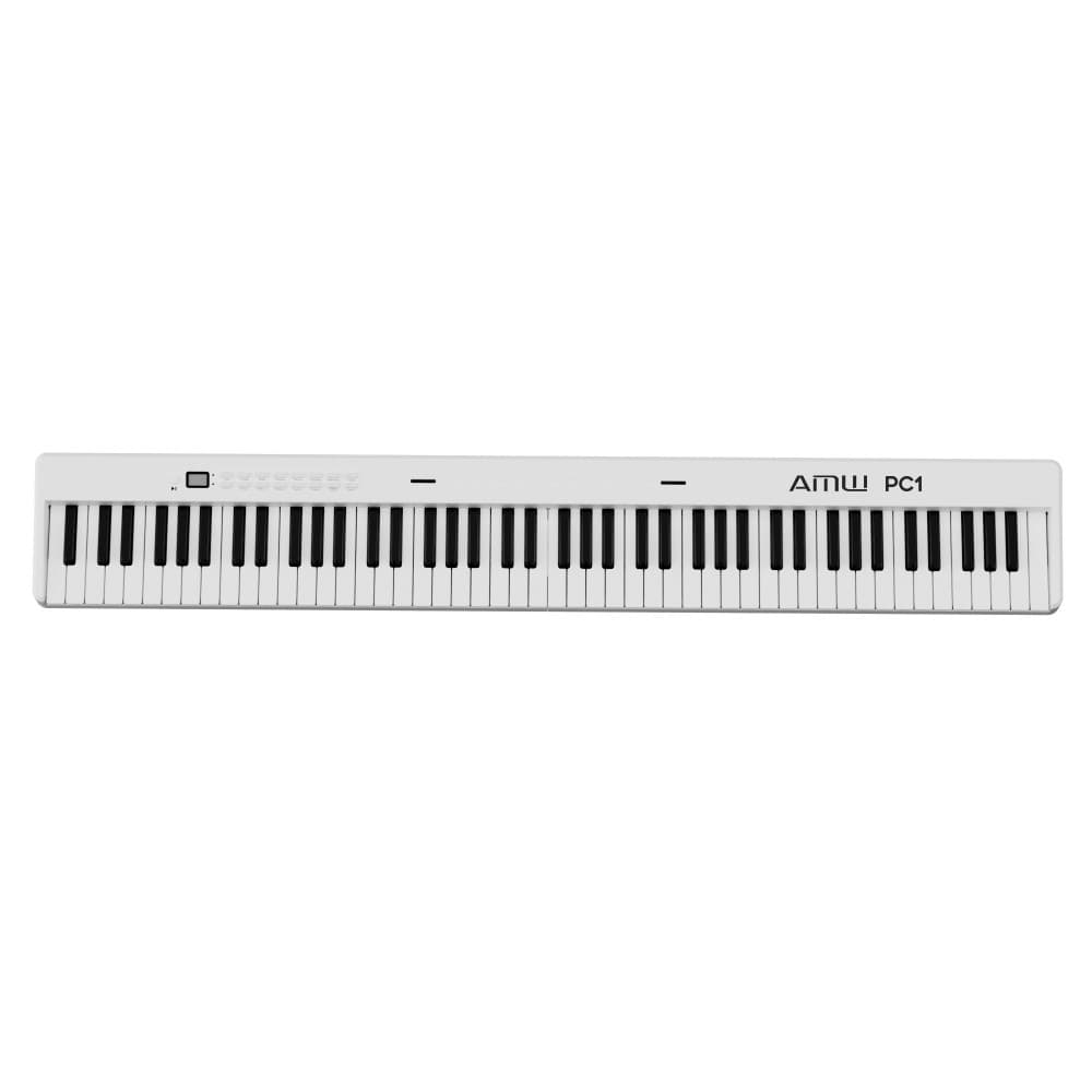 AMW PC1 White Piano Digital Dobravel 128 Timbres + Acessórios