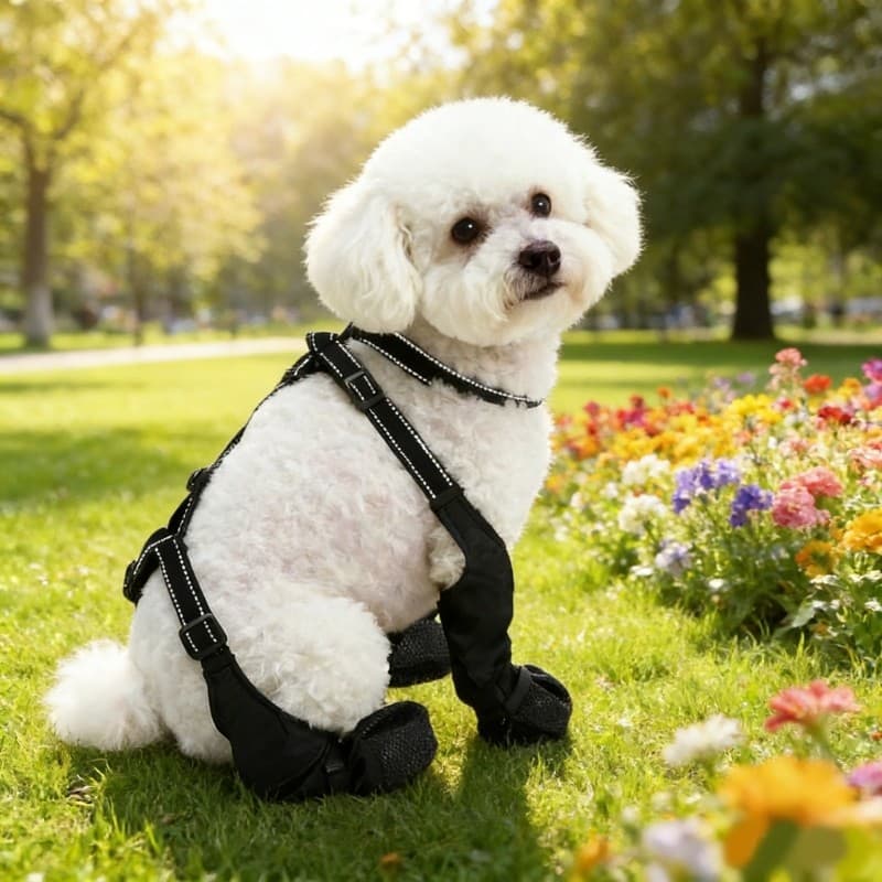 Bota Para Raças Pequenas E Médias, Reflexiva, À Prova D, Antiderrapante, Leggings Alça Ajus