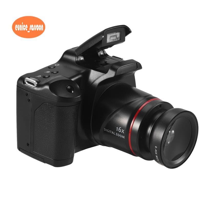 Câmera De Fotografia Profissional SLR Filmadora Digital Portátil 16X Zoom 16MP Saída HD Selfie