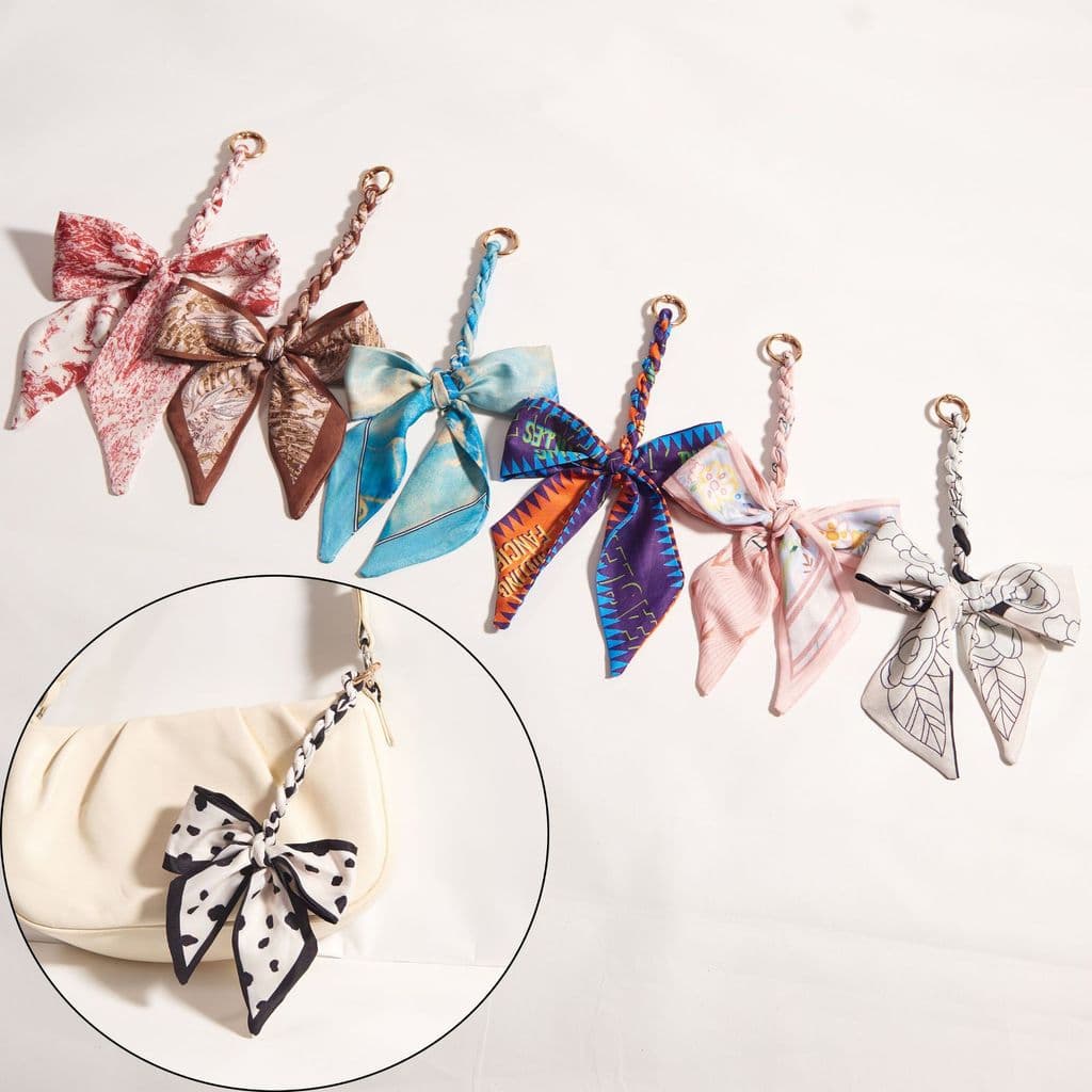 Adorno de Laço para Bolsa, Adorno de Bolsa de Ombro, Acessórios de Bolsa de Seda DIY
