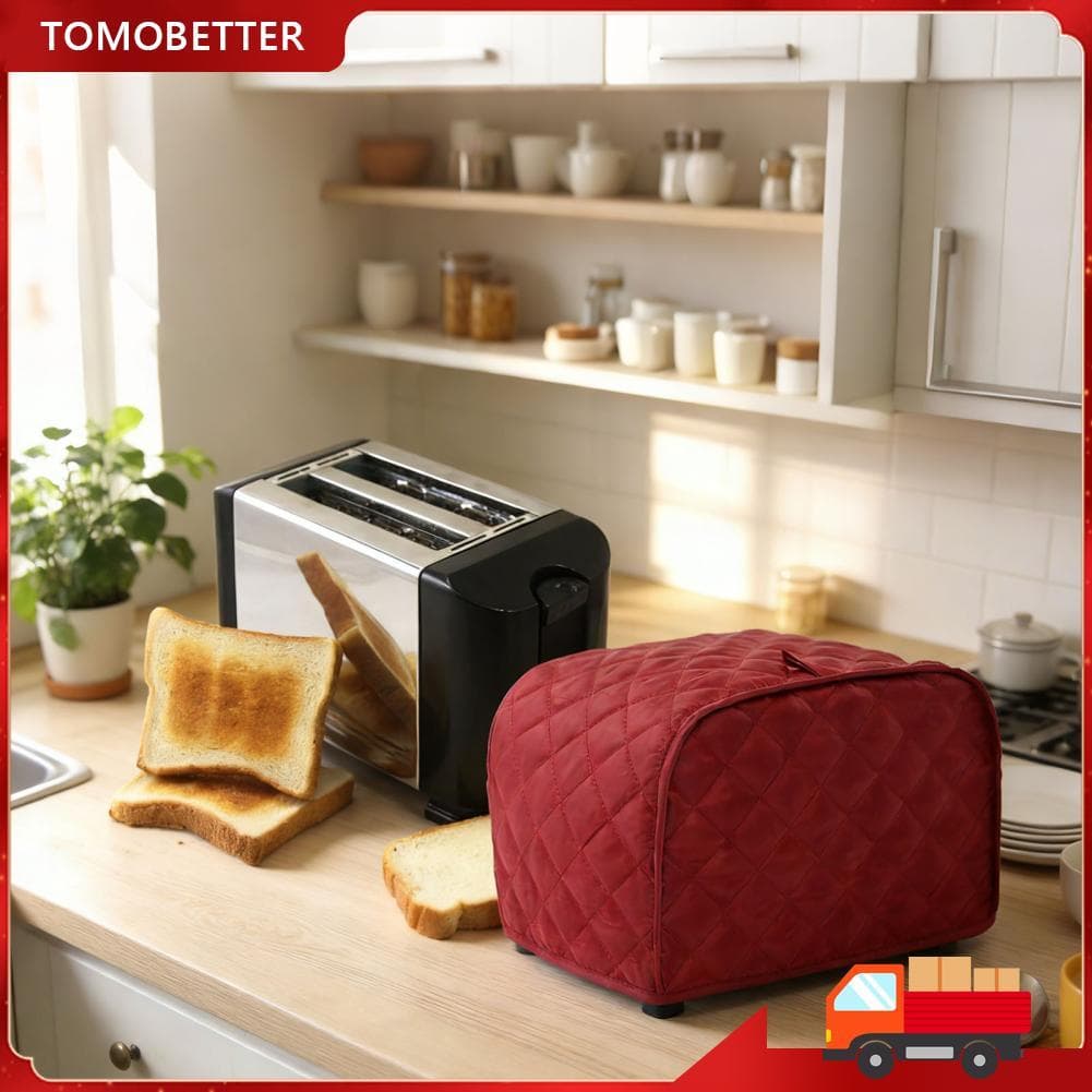 Tomobetter-BR-SIP 2 fatia torradeira capa poliéster acolchoado protetor de impressão digital à prova de poeira para