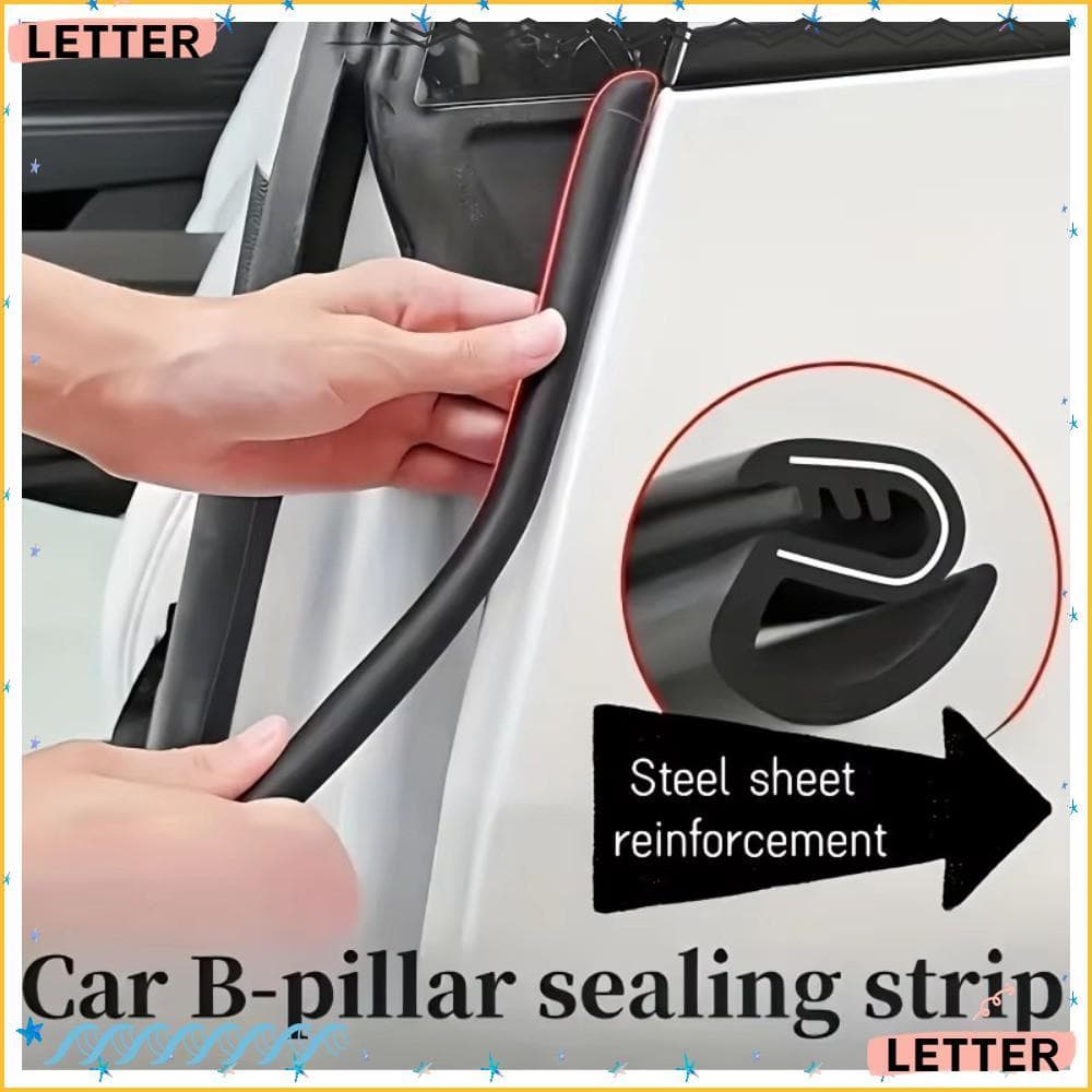 Carta 2 Peças Tira De Vedação Da Borda Porta , Com Barra De Aço Engrossar Do Pilar B Carro De Borracha , Universal