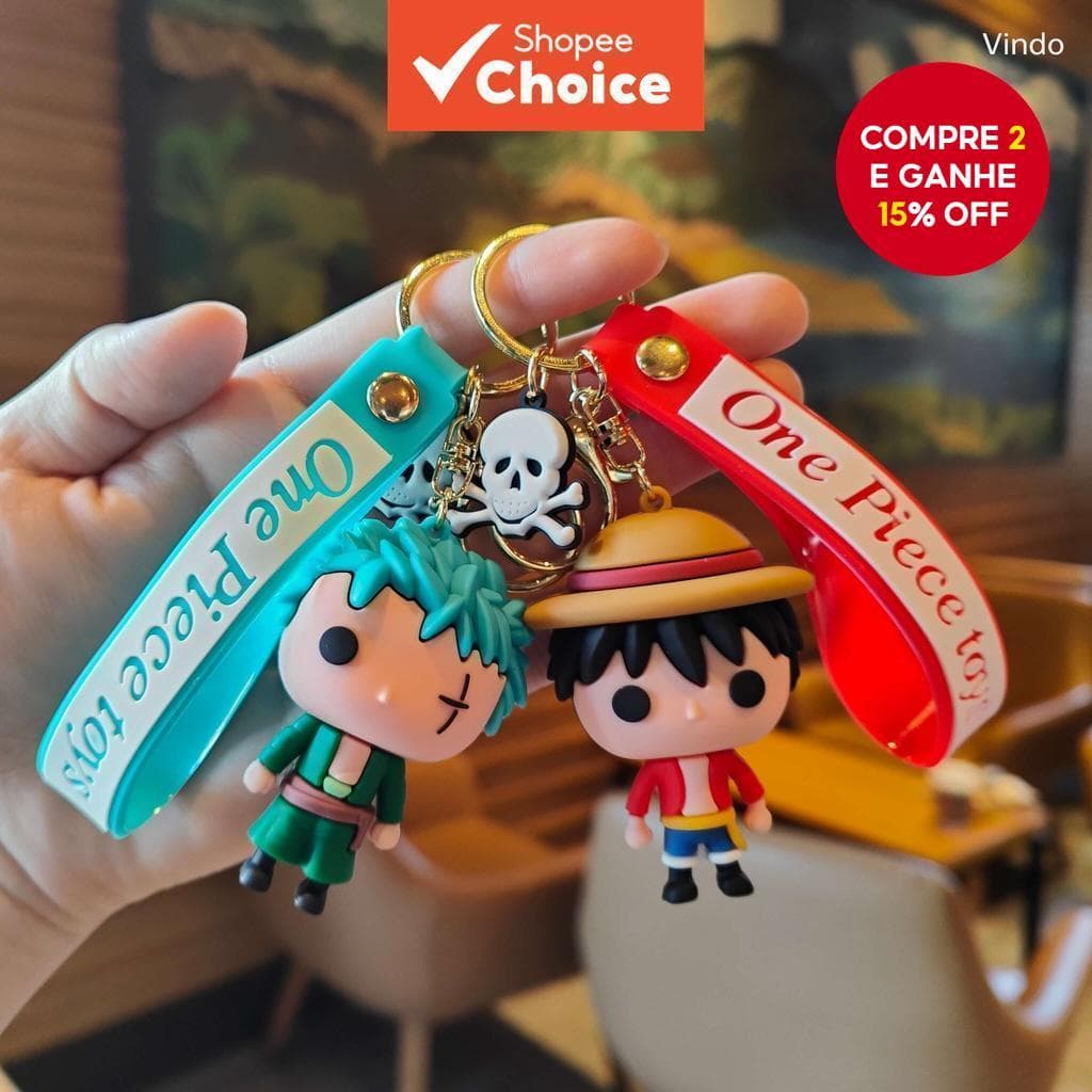 1 Pc Novo Chaveiro De Boneca Pirata Anime Figura Mochila Pingente Brinquedo Infantil