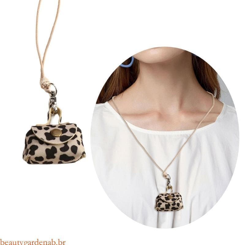   Beautygardenab Acessórios de Bolsa de Couro Vintage para Armazenar Fones de Ouvido e Troco DILE