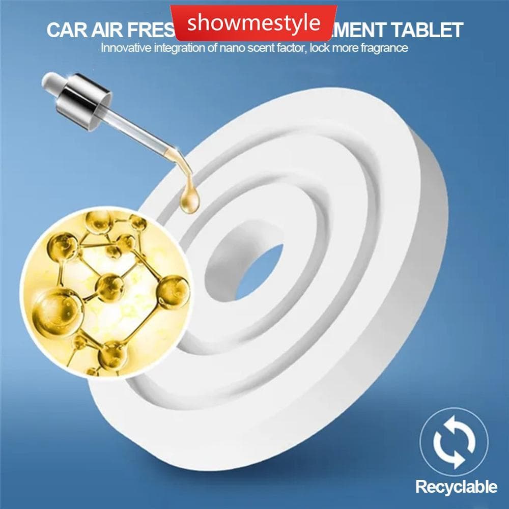 SMS 5 Pçs Ambientador De Carro Substituição Tablet Ventilação De Ar Perfume Recarga Sólido Sabor Fragrâncias Suplemento 