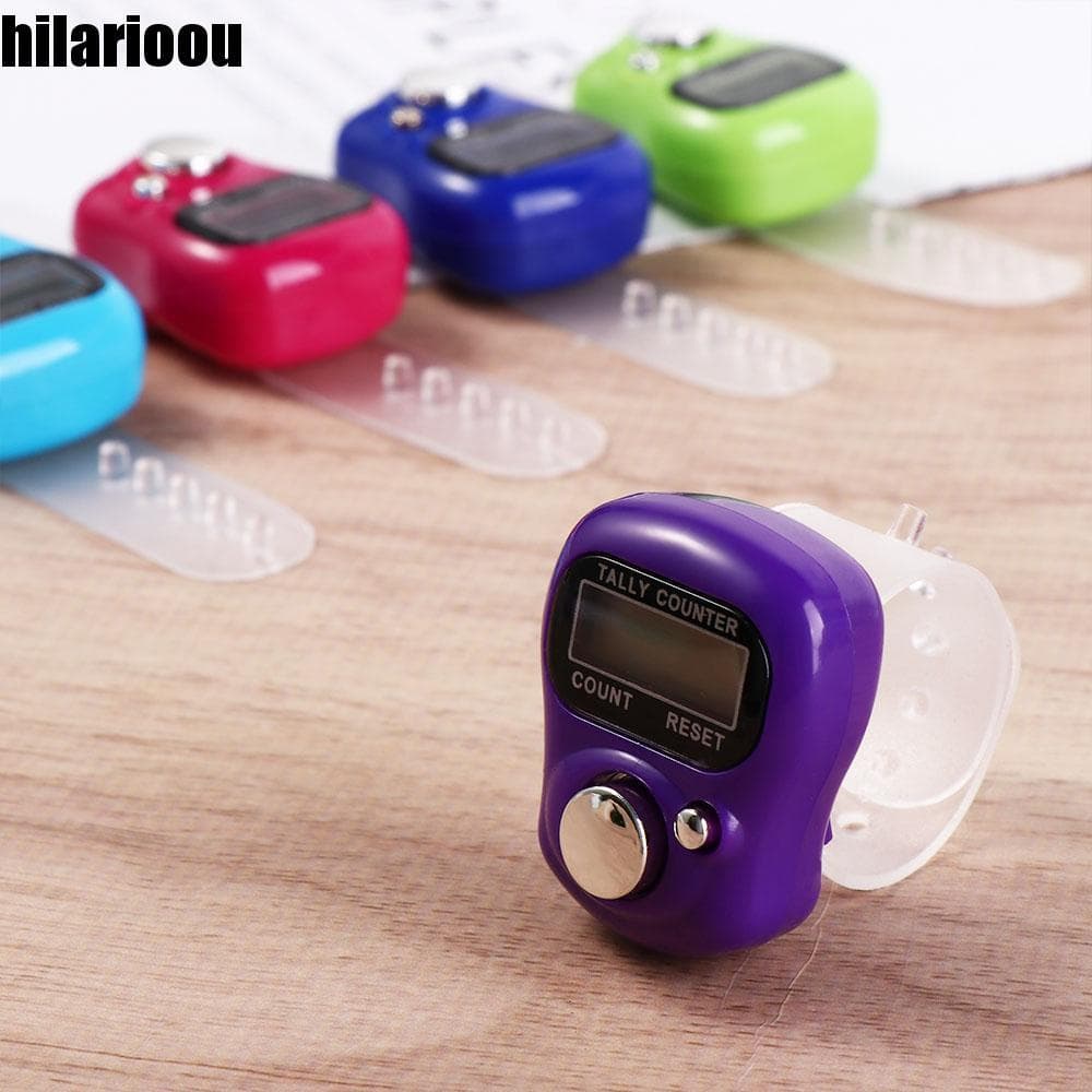 Contador De Contagem De Anel De Dedo HILARIOOU , Mini Eletrônico De Linha De Tricô , Portátil