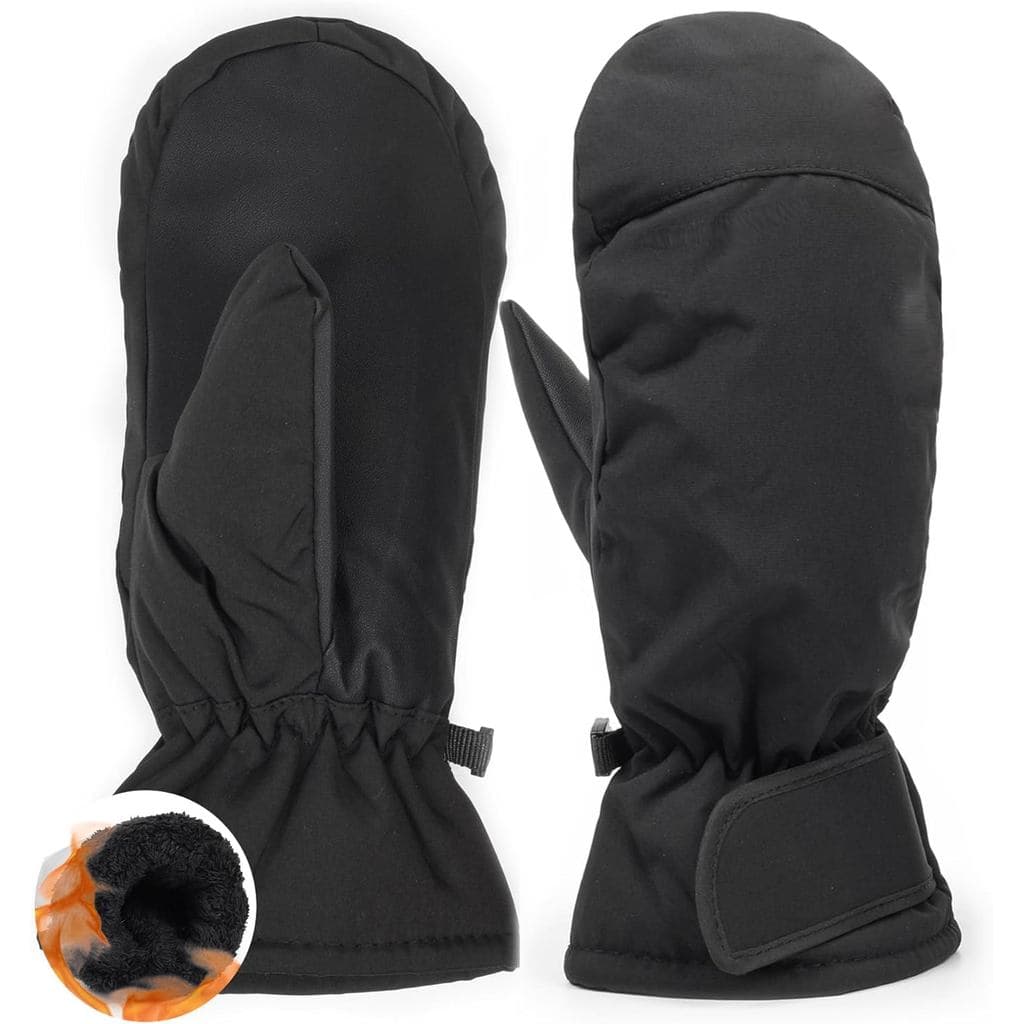 Luvas de Esqui para Homens e Mulheres, Luvas de Inverno Quentes, Resistentes à Água e ao Vento para Clima Frio, Snowboar