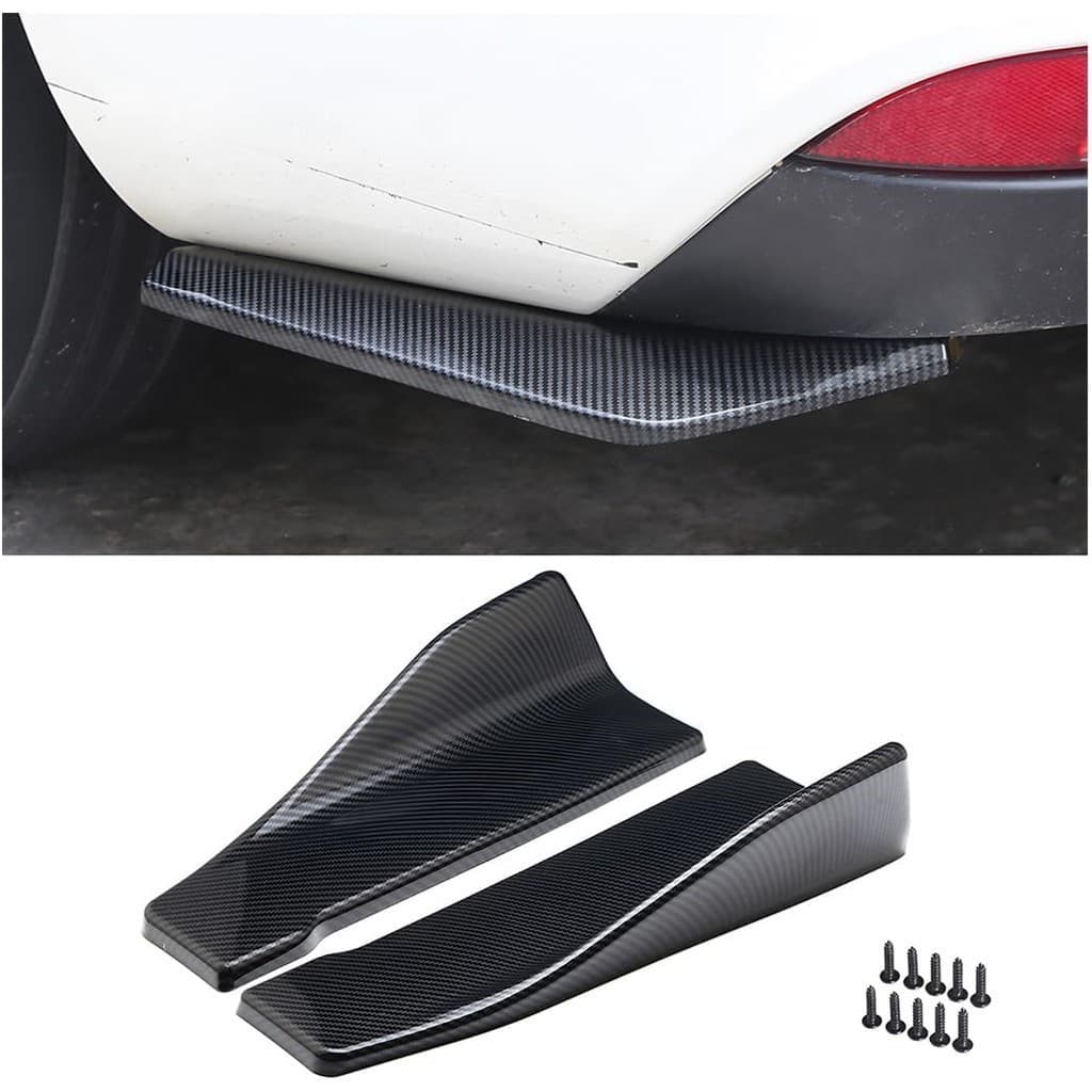 Fender BESULEN 2 PCS Divisor De Difusor De Proteção De Pára-Choque Traseiro De Carro , Protetor Anti-Arranhões Universal