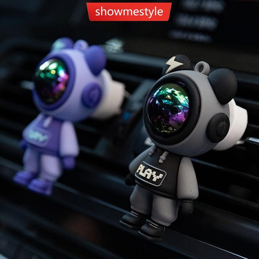 SMS 1Pc Astronauta Dos Desenhos Animados Interior Do Carro Saída De Ar Perfume Clipe Condicionado Aromaterapia Acessório