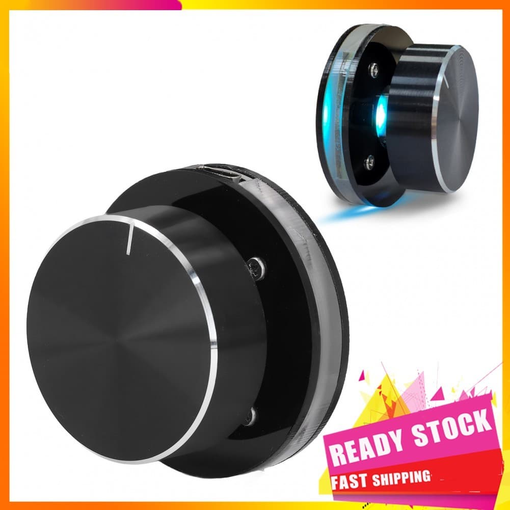 Gfgfgfgg Botão de controle de volume USB Controlador multimídia C Ajuste de mídia externa com luz RGB