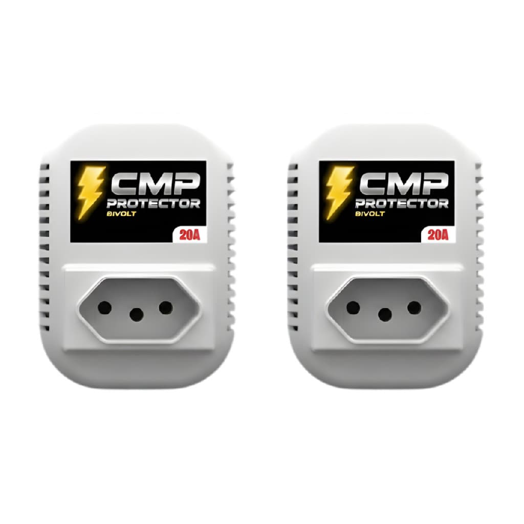 Kit Com 2 Dispositivo Protector Tomada Padrao 10A