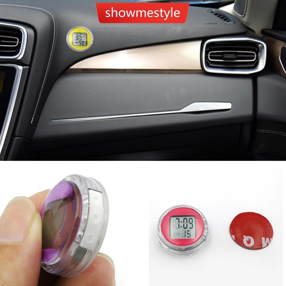 SMS 1Pc Motocicleta Bicicleta Relógio À Prova D'água Stick-On Moto Digital A3H4