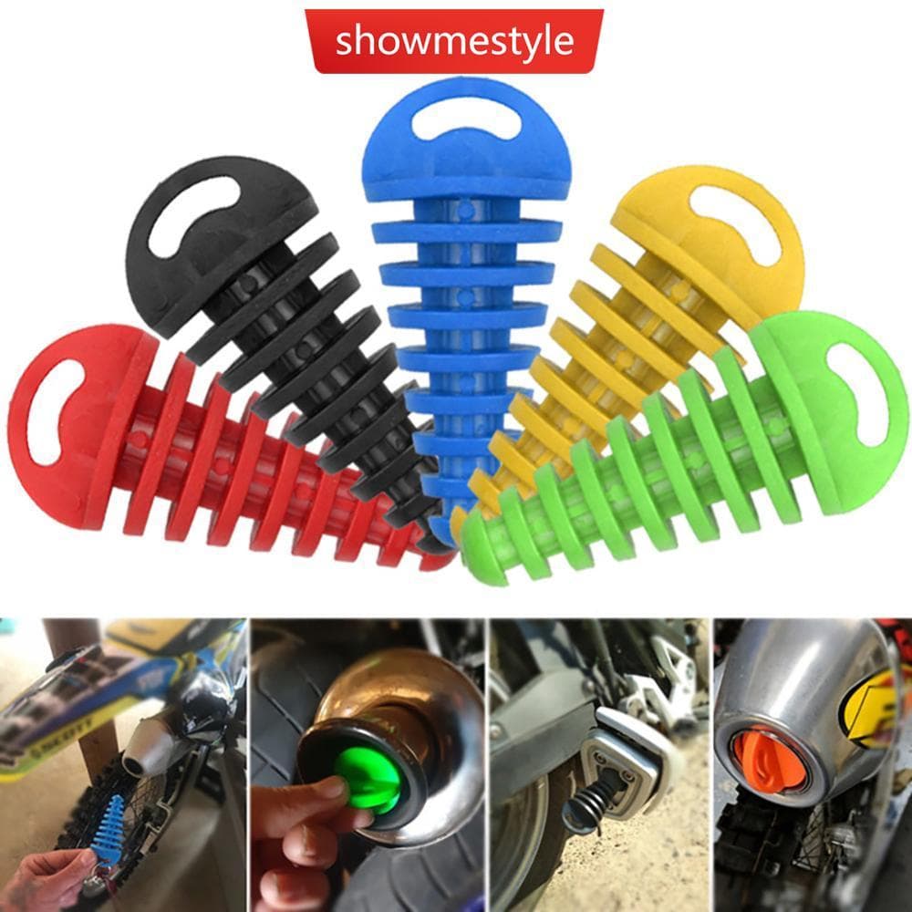 SMS Tubo De Escape Da Motocicleta Silenciador Plug Lavagem Protetor Motocross Sangrador Ar Mover Sopro Acessórios G4I1