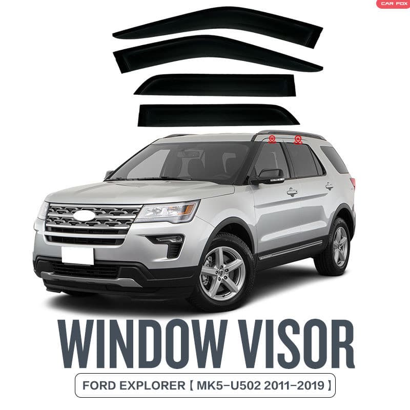 Adequado para Ford Explorer janela à prova de chuva chuva chuva chuva sobrancelha FORDEXPLORERWindowvisor
