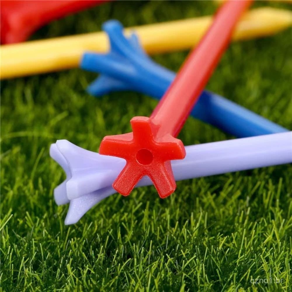 BRUCE1 Conjunto de 100 Tees de Golfe, Suporte de Bola de Plástico com Fricção Reduzida, Assentos Antiderrapantes