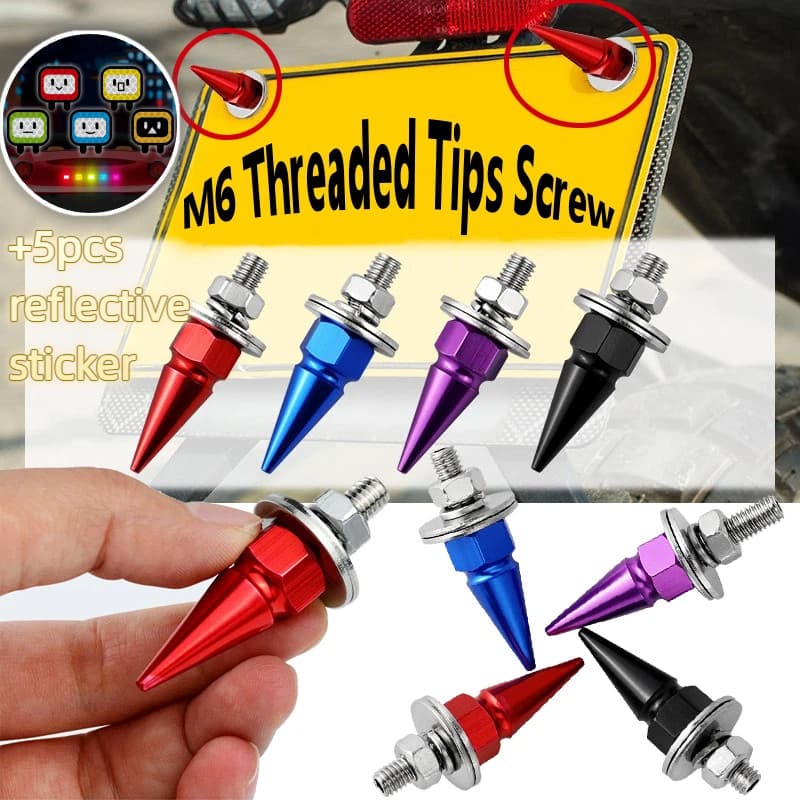 Fender 2/4pcs M6 Pontas Rosqueadas Parafuso Fixadores Modificados Para Carro Arruela De Pára-Choque Parafusos De Motor L