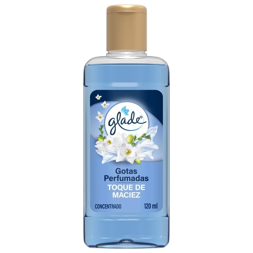 Odorizador de Ambiente Glade Gotas Perfumadas Toque de Maciez Frasco 120ml