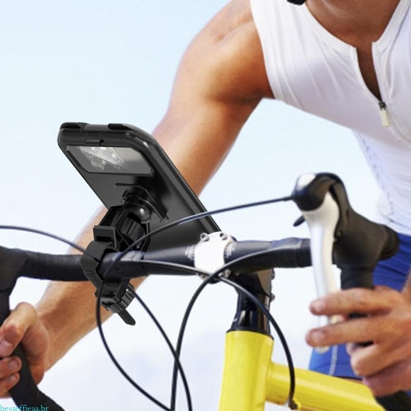 besteffie Bolsa Telefone Para Bicicletas À Prova D, Capa Guidão Motocicleta, Suporte