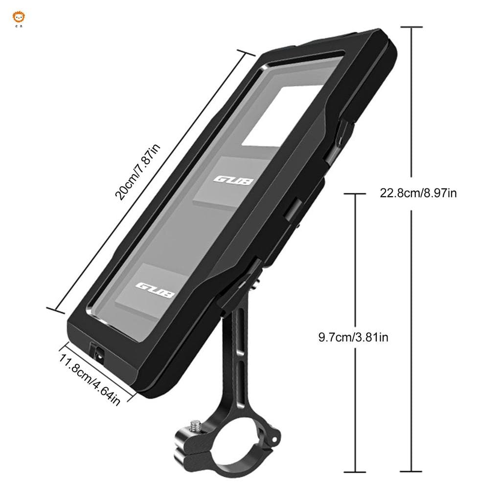 Suporte De Telefone Para Bicicleta De Motocicleta Ajustável À Prova D'água-Guiador