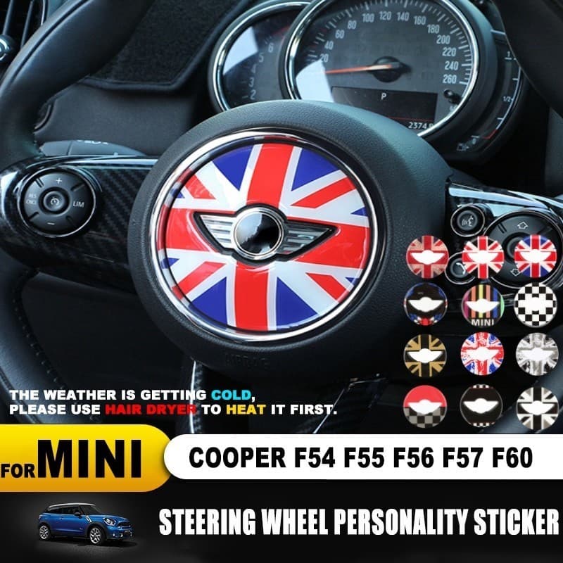 Para MINI COOPER F54 F55 F56 F57 F60 Countryman Clubman Volante 3D Dedicado Adesivo De Carro Decalque Capa Guarnição Ace