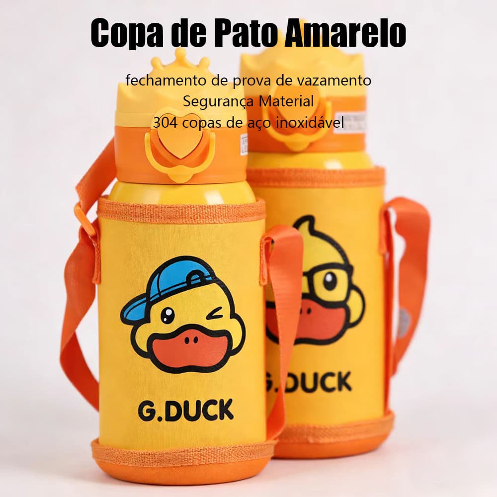 Copo de água infantil 304 aço inoxidável garrafa térmica Tampa do salto à prova de vazamentos grande capacidade