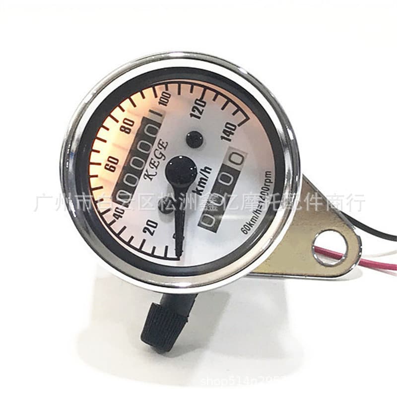 Odômetro retrô modificado para motocicleta Harley Cruise Prince Odômetro duplo Velocímetro Eletricidade 140 km / h Produ
