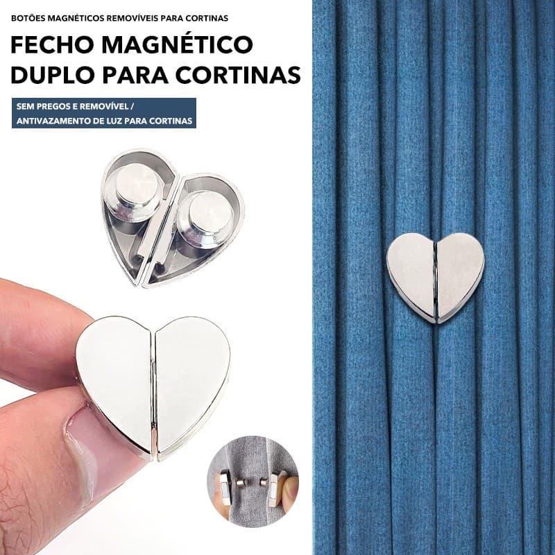2/5/10 Pares De Suportes De Botão De Clipe De Cortina Magnética