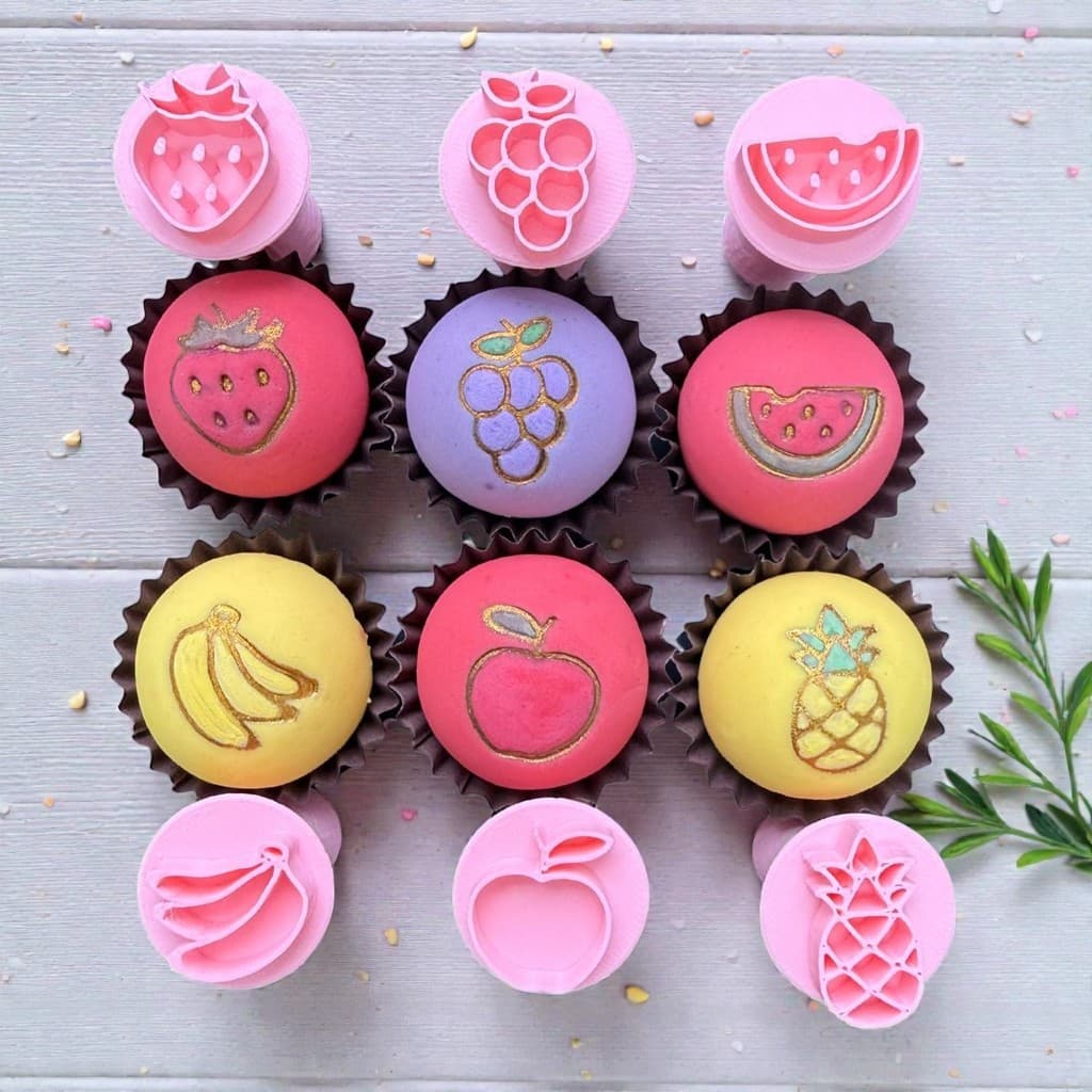 Kit Carimbos Para Doces Frutas
