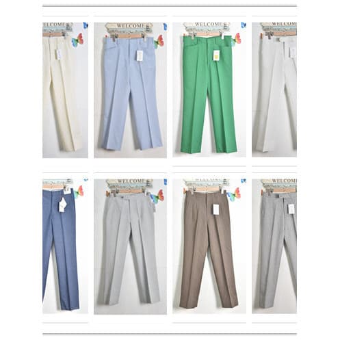 Estilo japonês Vintage primavera verão algodão linho cor sólida meia-idade negócios cavalheiro não-ferro cintura alta ca