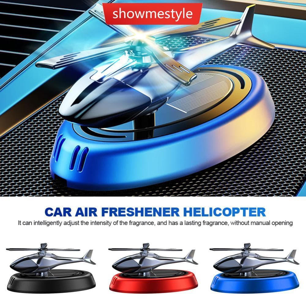 SMS Solar Interior Do Carro Fragrância Helicóptero Ambientador Ornamentos Decoração Rotativa Difusor De Aroma G5H2