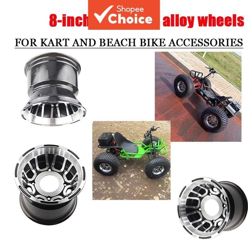  Rodas de 8 polegadas adequadas para pneus tubeless de kart de ATV de praia 19X7-8 polegadas 18 * 9.5-8 polegadas