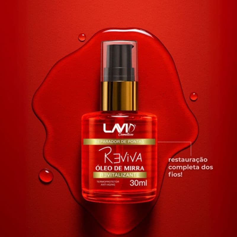 óleo reparador de mirra revitalizante 30 ml lavid