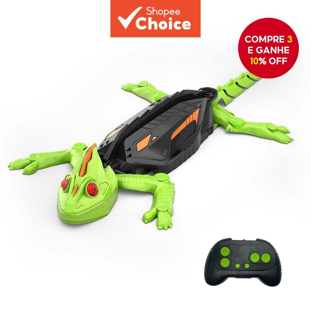 WALLCRAWLER Gecko : Lagarto GECO Wall Climber-Robô De Controle Remoto Recarregável