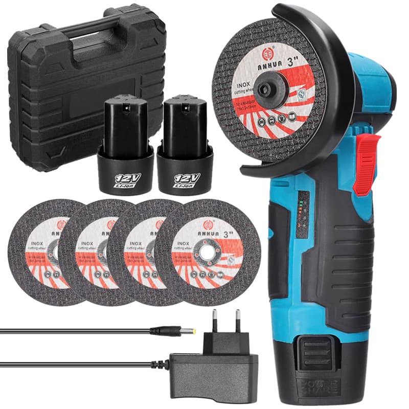 Esmerilhadeira Lixadeira Elétrica Sem Fio Bivolt 110v/220v 2 2 Baterias-super 12V Com Maleta