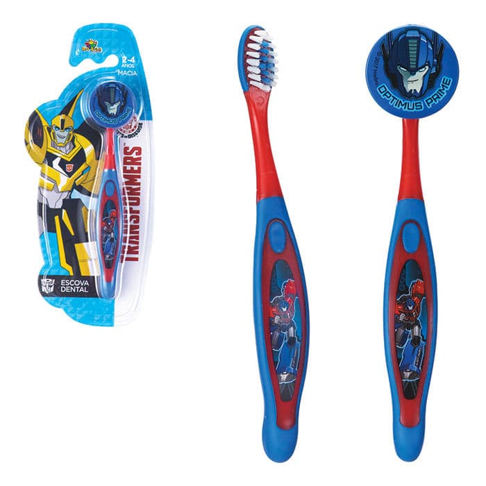 Escova Dental Infantil Transformers Optimus Prime ZEIN