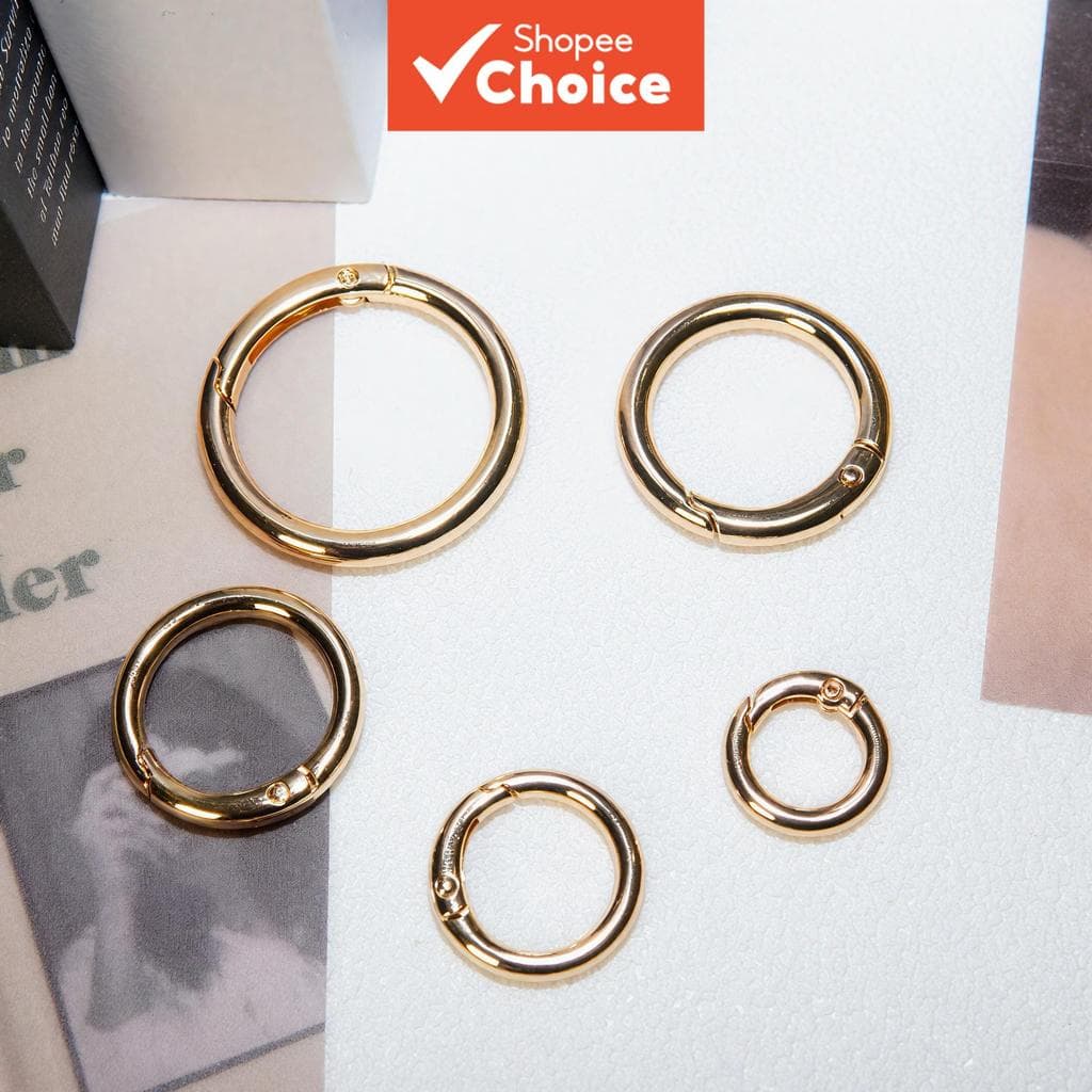  Clipe de Mola de Liga de Zinco DIY Anéis Abertos para Chaveiros, Suportes para Bolsas/Brinquedos, Conectores de Encanto