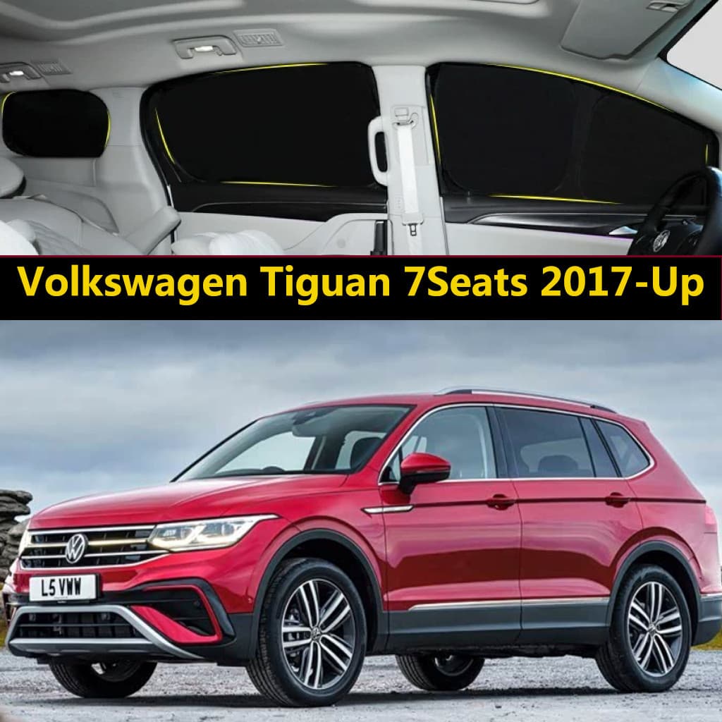 Pára-Sol Do Carro Para Volkswagen Tiguan 7 Seats 2017-Up Cortina De Totalmente Blackout Proteção Solar Privacidade Acamp