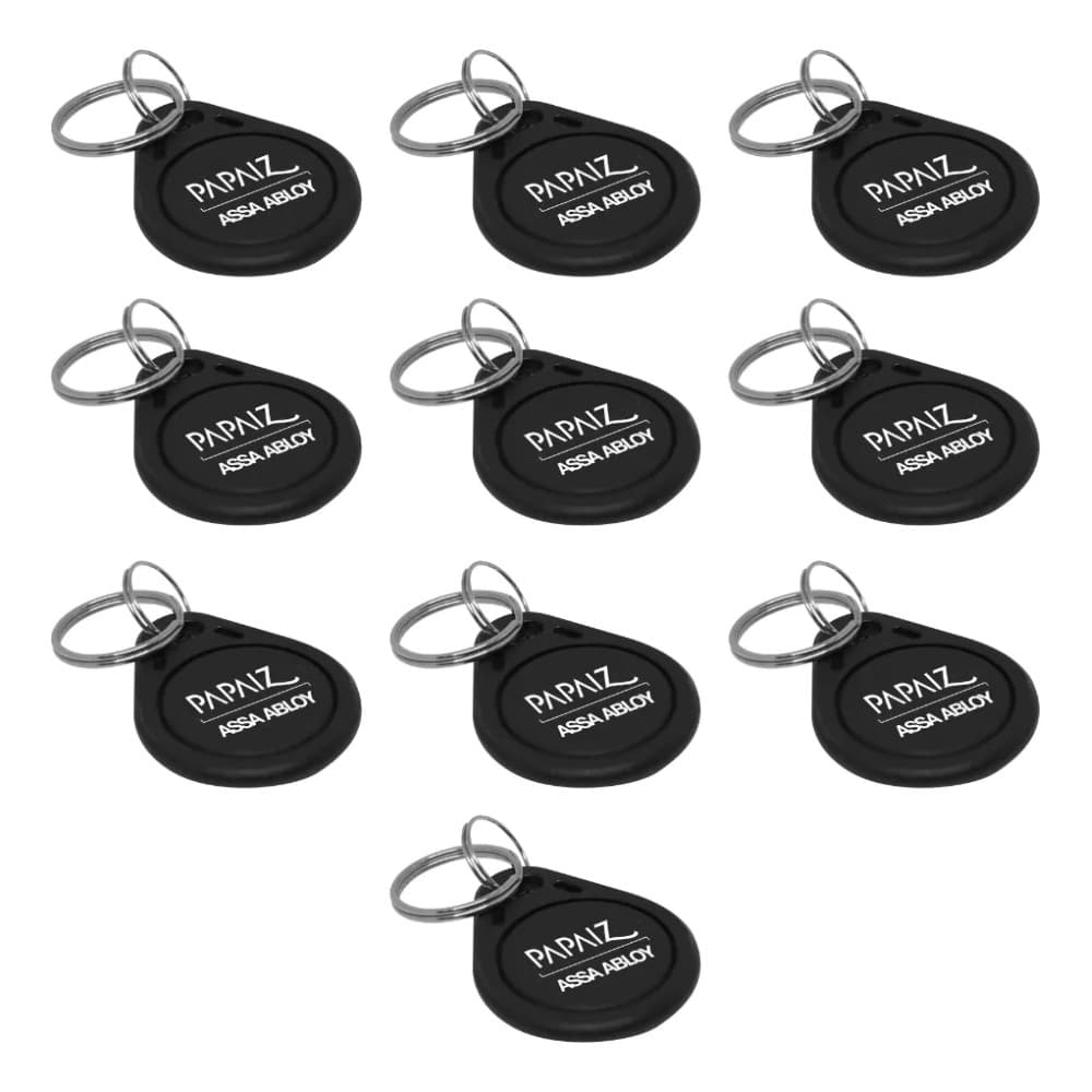 Kit Com 10 Chaveiros De Proximidade Tag Rfid 125khz