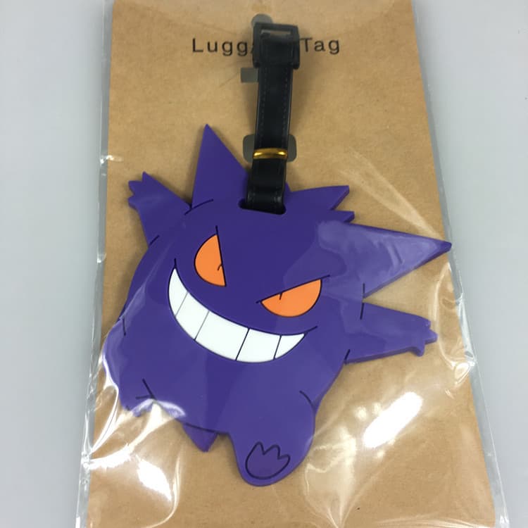 Lista de bolsas com etiqueta de nome Pokémon Gengar Little Fire Dragon Seed Turtle Etiqueta de bagagem TGKC