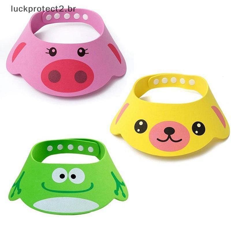 Chapéu De Viseira De Banho Infantil LPHG , Chuveiro De Bebê Ajustável Protege Shampoo Lavagem De Cabelo .