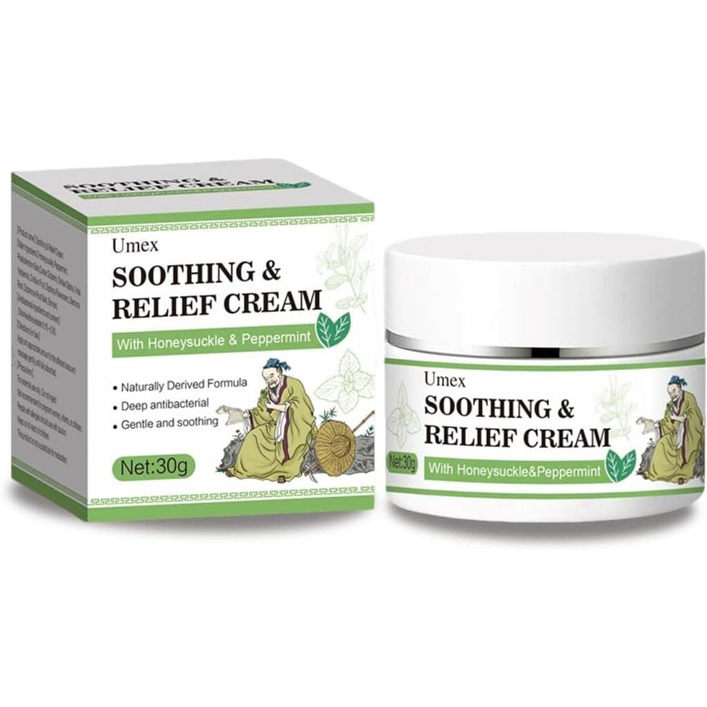 Creme Calmante Umex - Hidratante Herbal para Pele Sensível, Hidratação Leve e Conforto, Cuidado Diário Refrescante para 