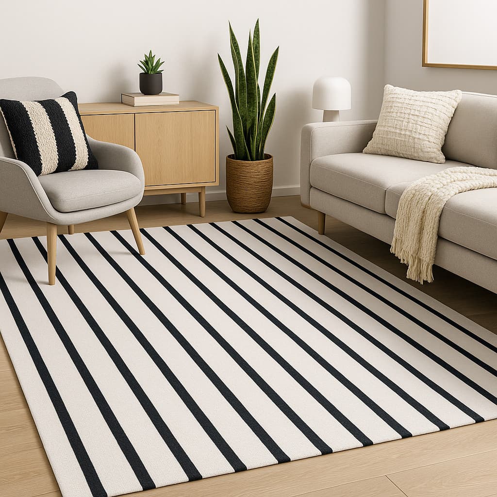 Tapete Para Sala Mandacaru Moderno Algodão 100% 1,50mx1,00m