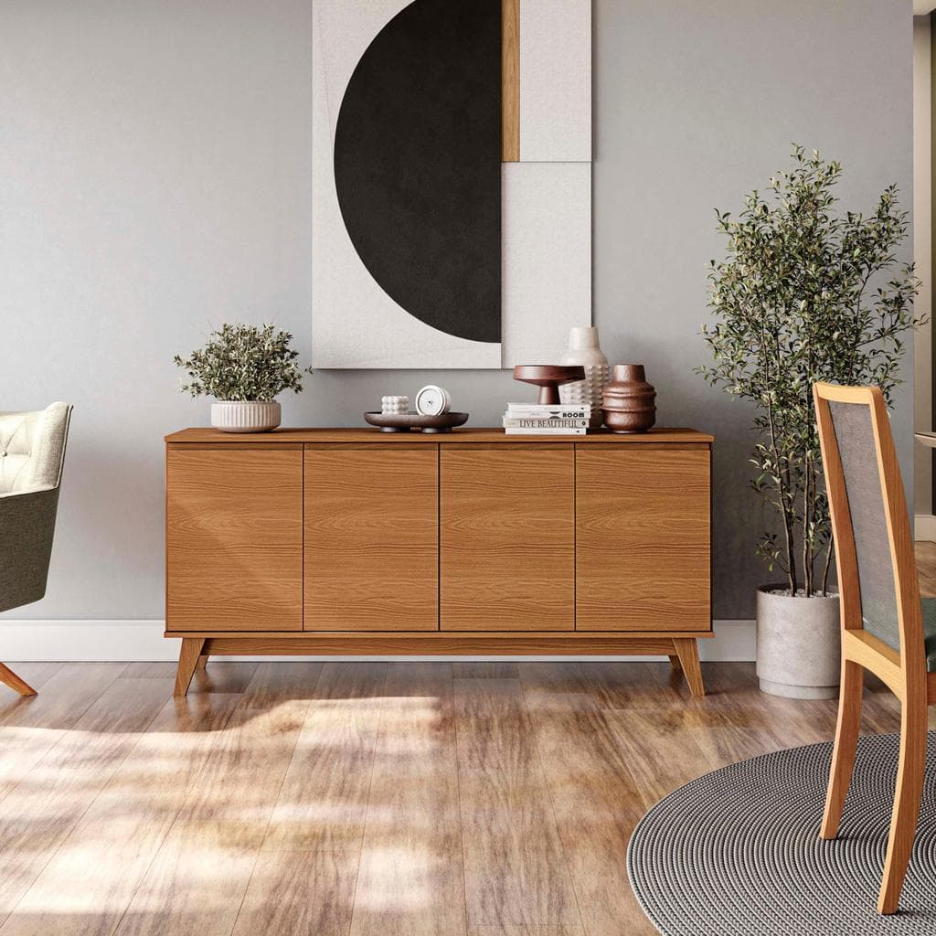 Aparador Kappesberg 4 Portas Canela 156cm