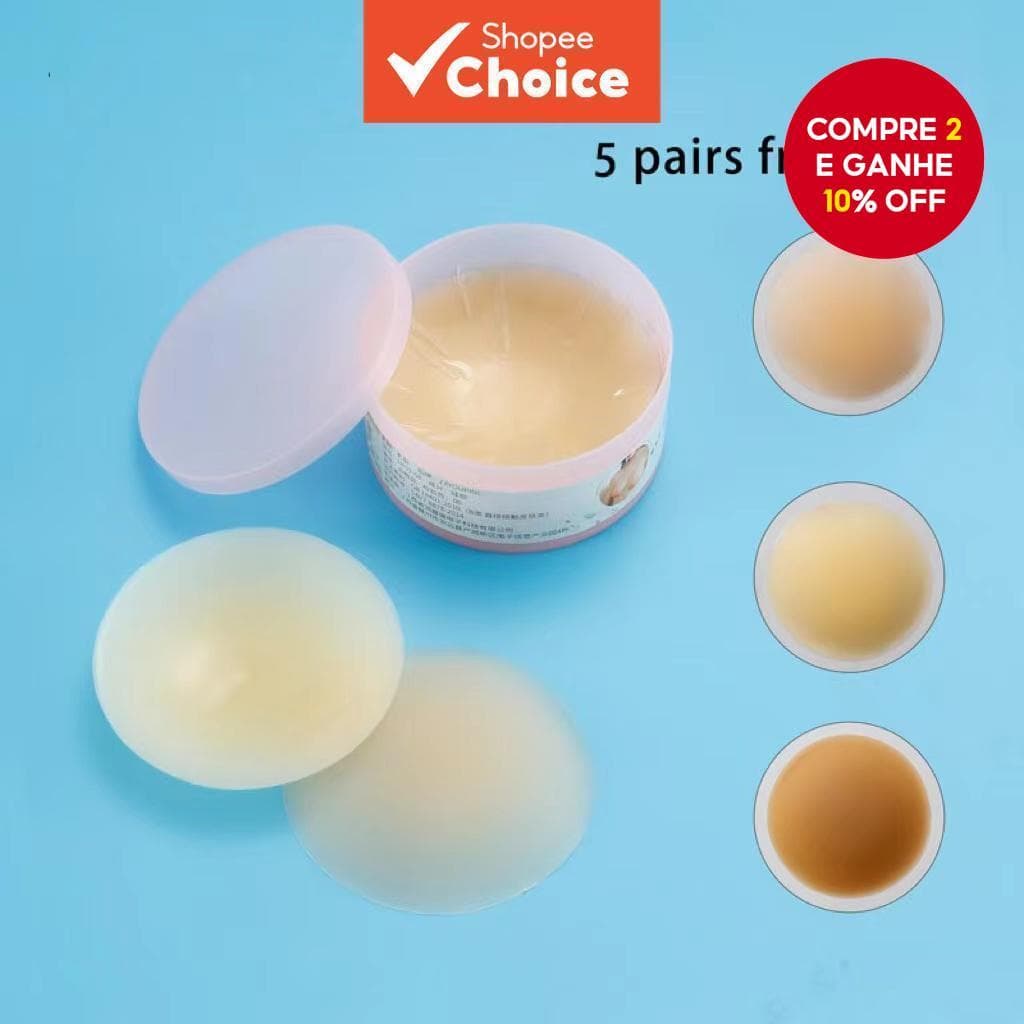 1 Par De Fitas Adesivas Reutilizáveis Para Mamilos Com Tampa Sem Costura Adesivos Laváveis Bra