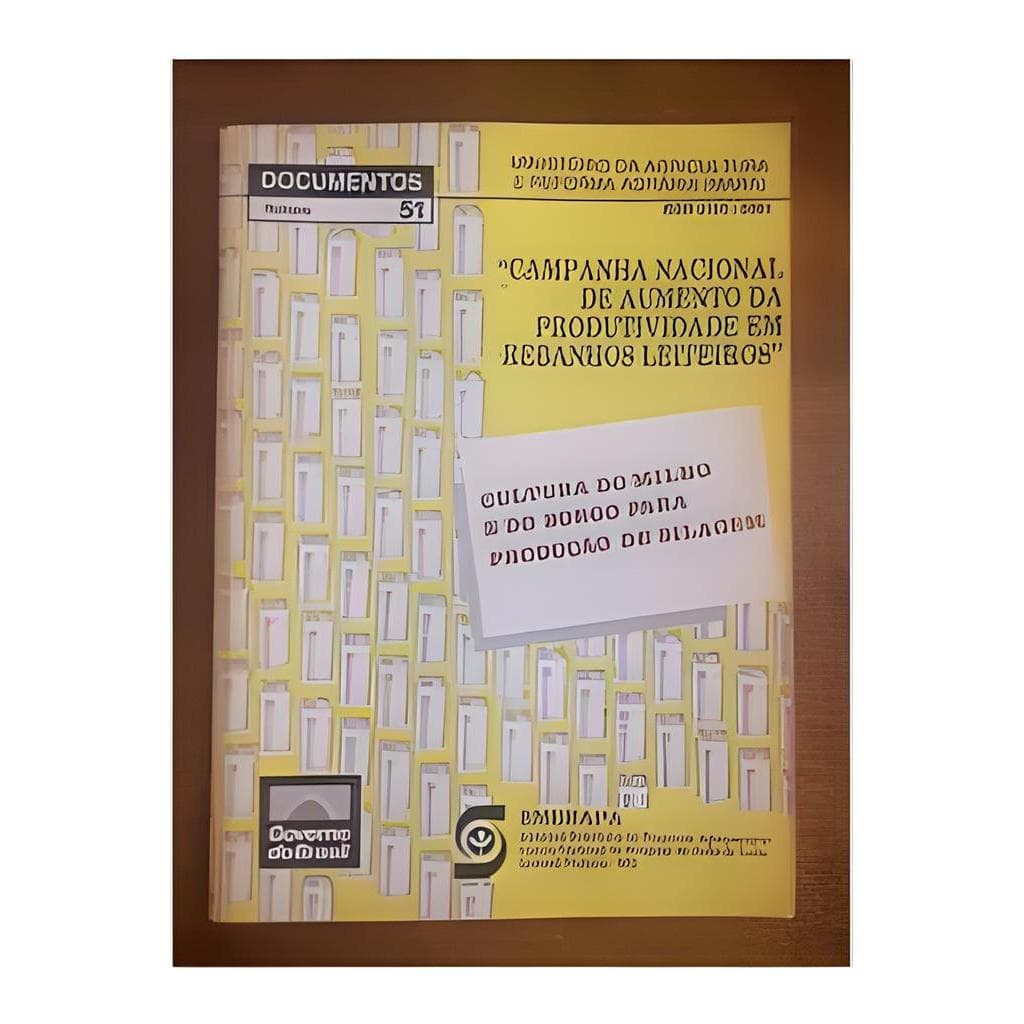 Campanha Nacional de Aumento da Produtividade Em Rebanhos Leiteiros autor Ministério da Agricultura