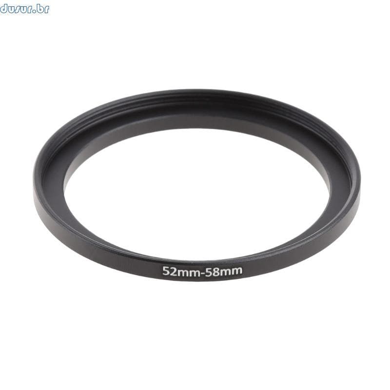 dusur9 52mm-58mm Filtro Step Up Rings Adaptador Passo Lente